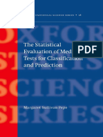 (Oxford Statistical Science Series 31) Margaret Sullivan Pepe - The Statistical Evaluation of Medical Tests For Classification and Prediction-Oxford University Press (2010) PDF