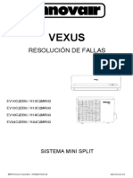 Innovair EV Vexus Mini Splits 2nd Gen Troubleshooting Guide Spanish