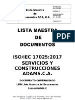 Lista Maestra de Documentos SCA (Reparado)