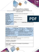 Guía de Actividades y Rúbrica de Evaluación - Tarea 3 Evaluación Final