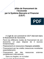 Les Modalités de Financement de L'économie