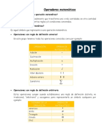 Operadores Matematicos