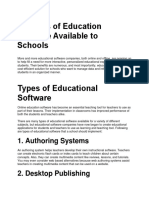 11 Types of Education Software Available To Schools