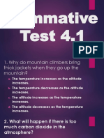 Quiz About Climate grADE 9