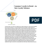 Dissertation Consumer Loyalty in Retail - An Investigation Into Loyalty Schemes