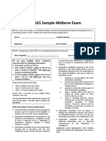 101 Sample Midterm