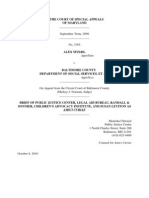 Myers v. Baltimore County Department of Social Services, Amicus Brief, Oct 8, 2010