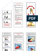 Triptico de Manejo de Extintores