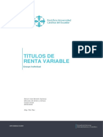 Títulos de Renta Variable