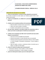 Preguntas para Examen Segundo Parcial Derecho Civil II 2019-2020