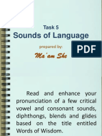 Module 1 Lesson 1-Task 5 Sounds of Language