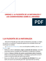 Unidad 5. F de La Naturaleza y Cosmovisiones