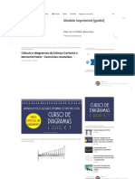 Cálculo e Diagramas de Esforço Cortante e Momento Fletor - Exercícios Resolvidos