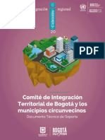 Documento Tecnico de Soporte para La Constitucion Del Comite de Integracion Territorial de Bogota y Los Municipios Circunvecinos