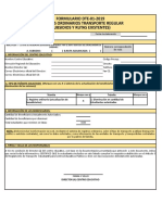 Formulario Tramites Regulares Te 2019