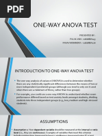 One Way Anova Test Spss