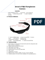 User Manual of Mp3 Sunglasses Camera