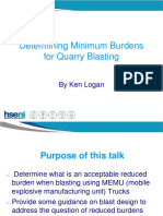 Determining Minimum Burdens For Quarry Blasting PDF