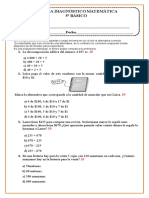 Matematica Diagnostico 5º