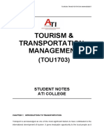 Tourism & Transportation Management