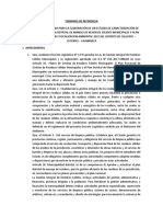 Terminos de Referencia Residuos Solidos