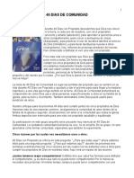 Celebremos La Recuperacion INFO - 40 - Días - de - Comunidad