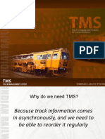 Track Management System For Indian Railways: S.K.Malik, AMCE/RB Rajiv Dhankher, Dir (TMS)