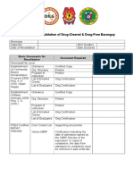 Revalidation Checklist