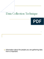 Methods For Collecting Data