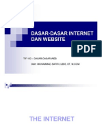 Dasar-Dasar Internet Dan Website: Tif 102 - Dasar-Dasar Web