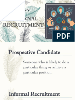 EXTERNAL RECRUITMENT Report