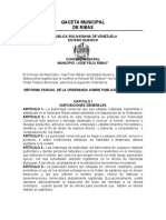 Reforma Parcial Ordenanza de Publicidad Comercial