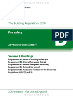 Approved Document B Fire Safety Dwellings Volume 1