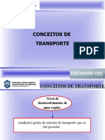 Aula 2 - Conceitos de Transporte e Classificacao de Rodovias