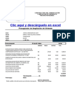 Presupuesto para Ampliacion o Remodelacion de Vivienda