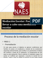 Mediación Escolar - Pasos para Llevar A Cabo Una Mediación Escolar