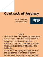 Module IV Contract of Agency