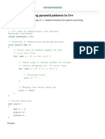 Programs For Printing Pyramid Patterns in C++ - GeeksforGeeks