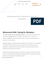 Corporate Behavioural Skills - Soft Skills - Training