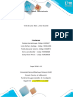 Trabajo Grupal - Fundamentos y Generalidades de Investigación. Grupo 150001 - 192