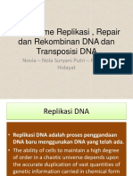 Mekanisme Replikasi, Repair DNA Dan Rekombinan DNA