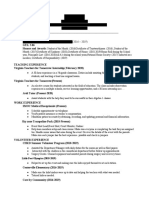 VTFT Teaching Resume