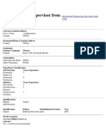 Instrument CV