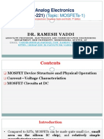 ECE221 MOSFETs-I SRMAP PDF