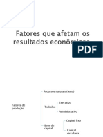 Fatores Que Afetam Os Resultados Econômicos