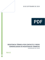 Resistencia Térmia Por Contacto y Redes Generalizadas de Resistencias Térmicas