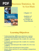 ch11 Analysis of Variance and Design of Experiment