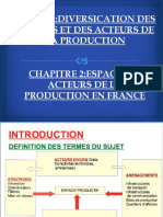 Espaces Et Acteurs de La Production en France