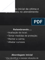 Avaliação Inicial Da Vitima e Prioridades No Atendimento