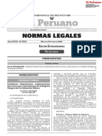 D.S. N 001-2020-EM - Establecen Reglamentarias para Acceso y Permanencia REINFO PDF